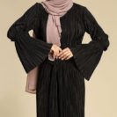 robe plissée chic noir muslim mine