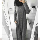 robe pull gris fonce muslim mine