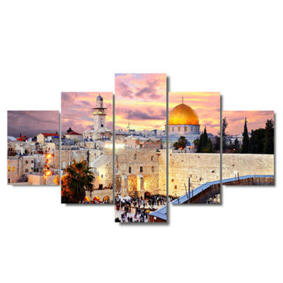 tableau jerusalem mural muslim mine