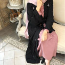 femme porte abaya kimono diamant muslim mine