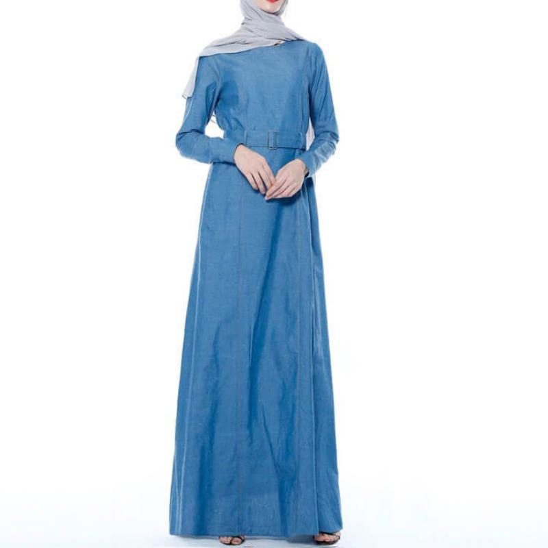 robe longue jean pour femme musulmane