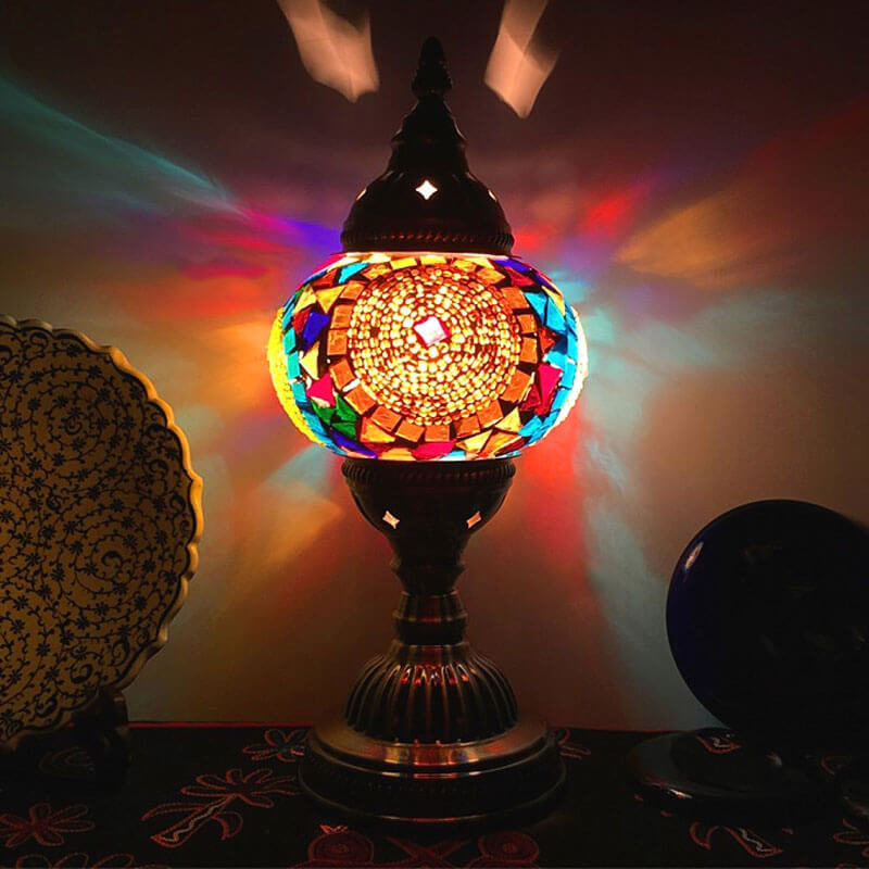 lampe turque badr mosaïque lumineuse muslim mine
