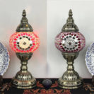 lampe turque gunes rose mosaïque muslim mine