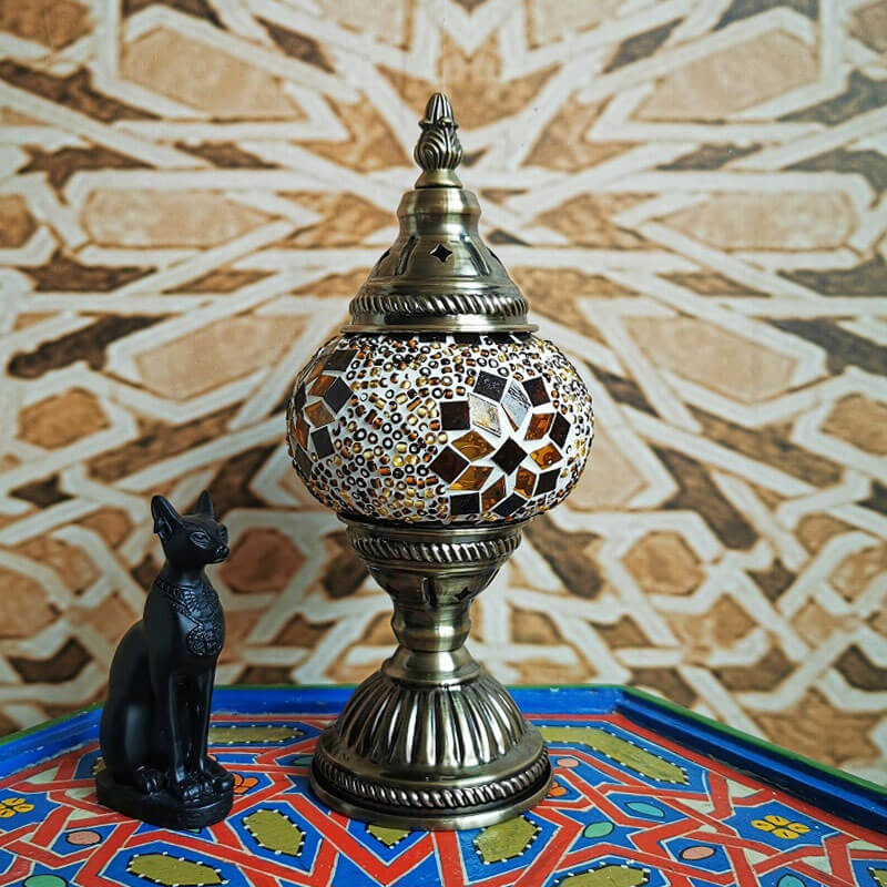 lampe turque mosaïque éteinte journee muslim mine