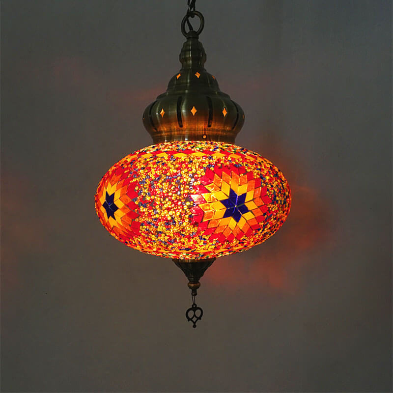 suspension orientale star lumineuse muslim mine