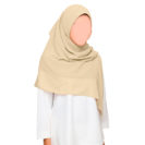 hijab femme mousseline beige muslim mine